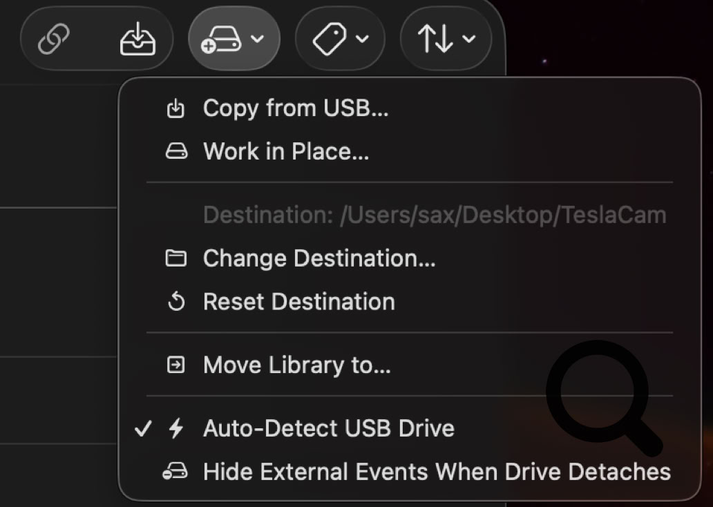 SentryCut Pro USB Import — One-click import with auto duplicate detection and folder structure preservation.